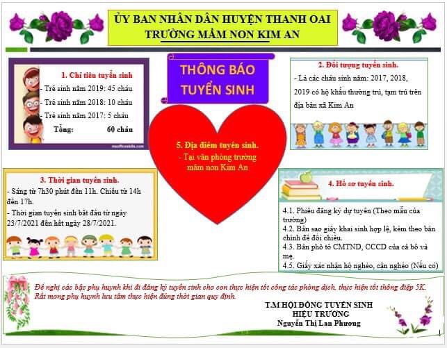 Công tác tuyển sinh năm học 2021-2022